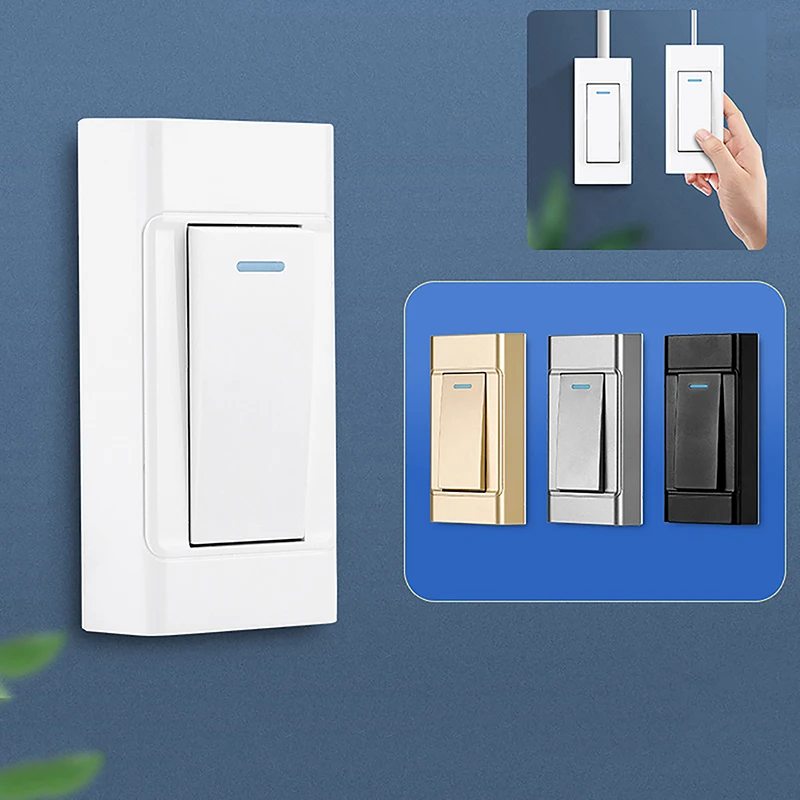 

1 шт., 1 банда, 2-позиционный переключатель для поверхностного монтажа, провод, подвесная установка, прикроватная лампа включения/выключения, панель, настенный выключатель света