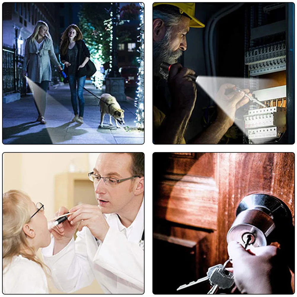 

Outdoor Mini LED Pen Light Flashlight Waterproof Aluminium Alloy Zoom Highlight Pen Lamp LED Flashlight