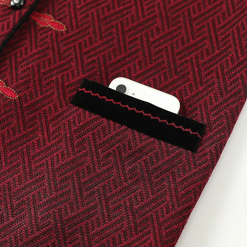 V-Ne Svel Vest Outerwear for ly Women ort Loose Fit Regular Thin Single-Breasted Button Retro Pattern