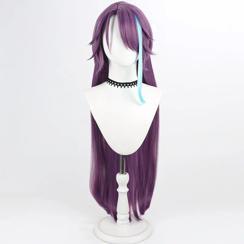 Kamishiro Rui Cosplay Wig Purple Blue Long 80cm Heat Resistant Synthetic Hair Halloween Party Role Play Carnival + Wig Cap