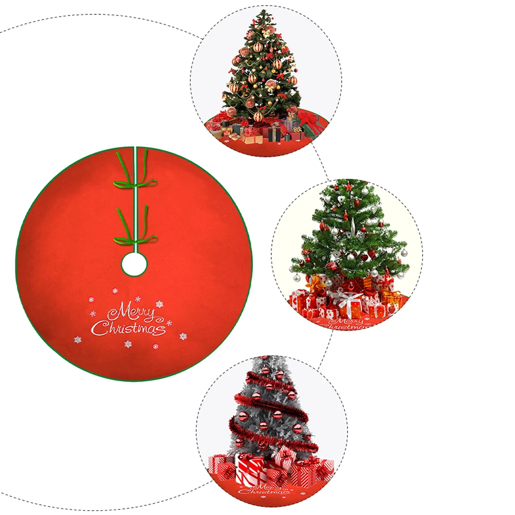 

Tree Skirt Decoration Outdoor Rustic Jesus Christmas Skirts Cloth Accessory Indoor