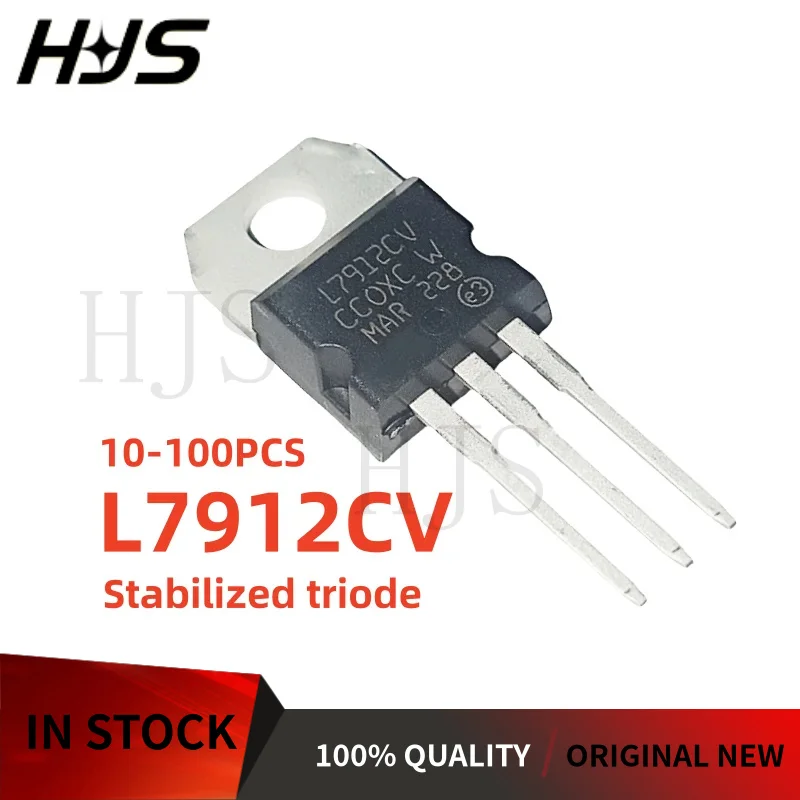 10-100Pcs TO-220 L7912CV L7912 Three-terminal voltage stabilizing Transistor NEW quality In Stock