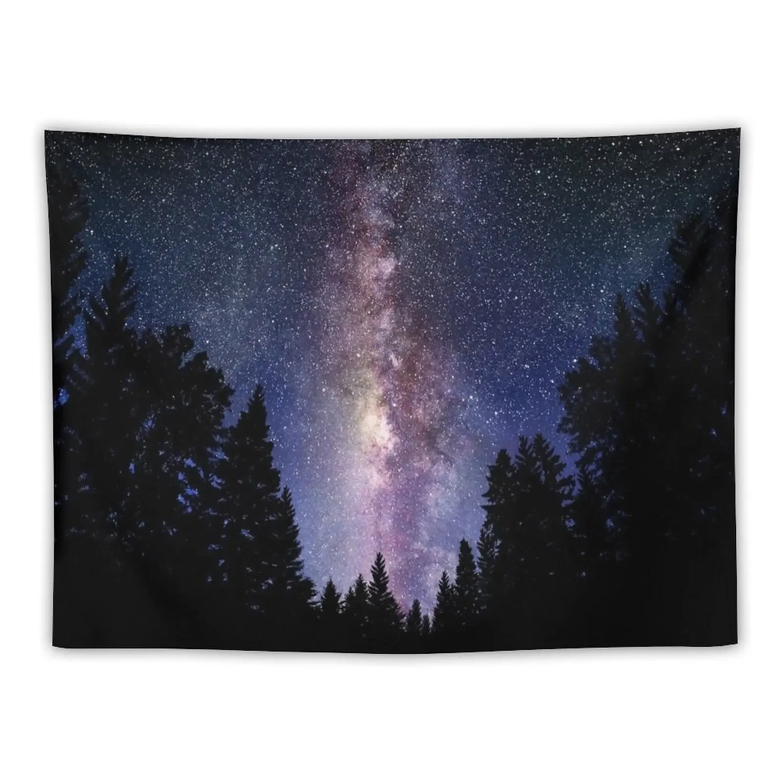 Galaxy Trees Tapestry Wallpaper Japanese Room Decor Home Decoration Decoration Aesthetic Tapestry