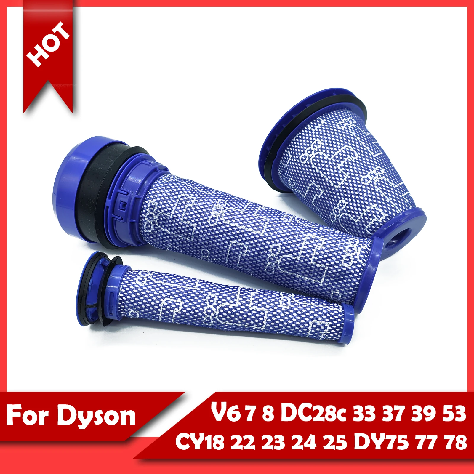 

For Dyson Replaces Filter V6 V7 V8 DC28c 33 37 39 53 58 59 61 62 74 CY18 22 23 24 25 DY 75 77 78 Vacuum Cleaner Filter Part