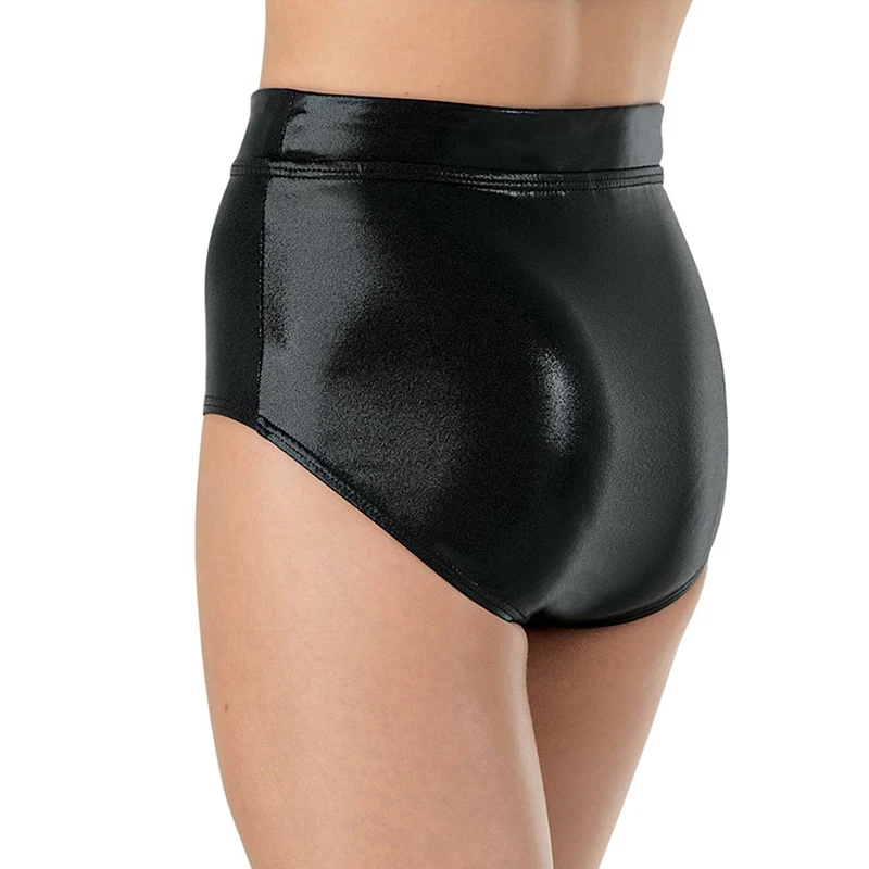 Speerise-ملخصات رقص الباليه المعدنية اللامعة للنساء ، ملابس نادي نايلون ، قيعان رقص الغنيمة الهتاف ، منتصف الخصر ، الجاز