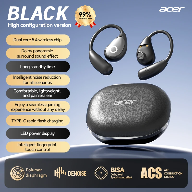 公式エイサー純正品】Ohr514 ワイヤレス Bluetooth ヘッドフォン