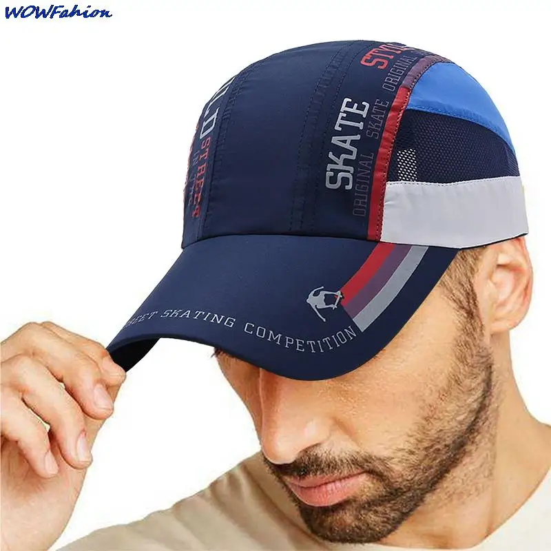 Quick Drying Breathable Thin Baseball Cap Men Women Summer Sport Outdoor Hiking Mountaineering Cycling Fishing Hat