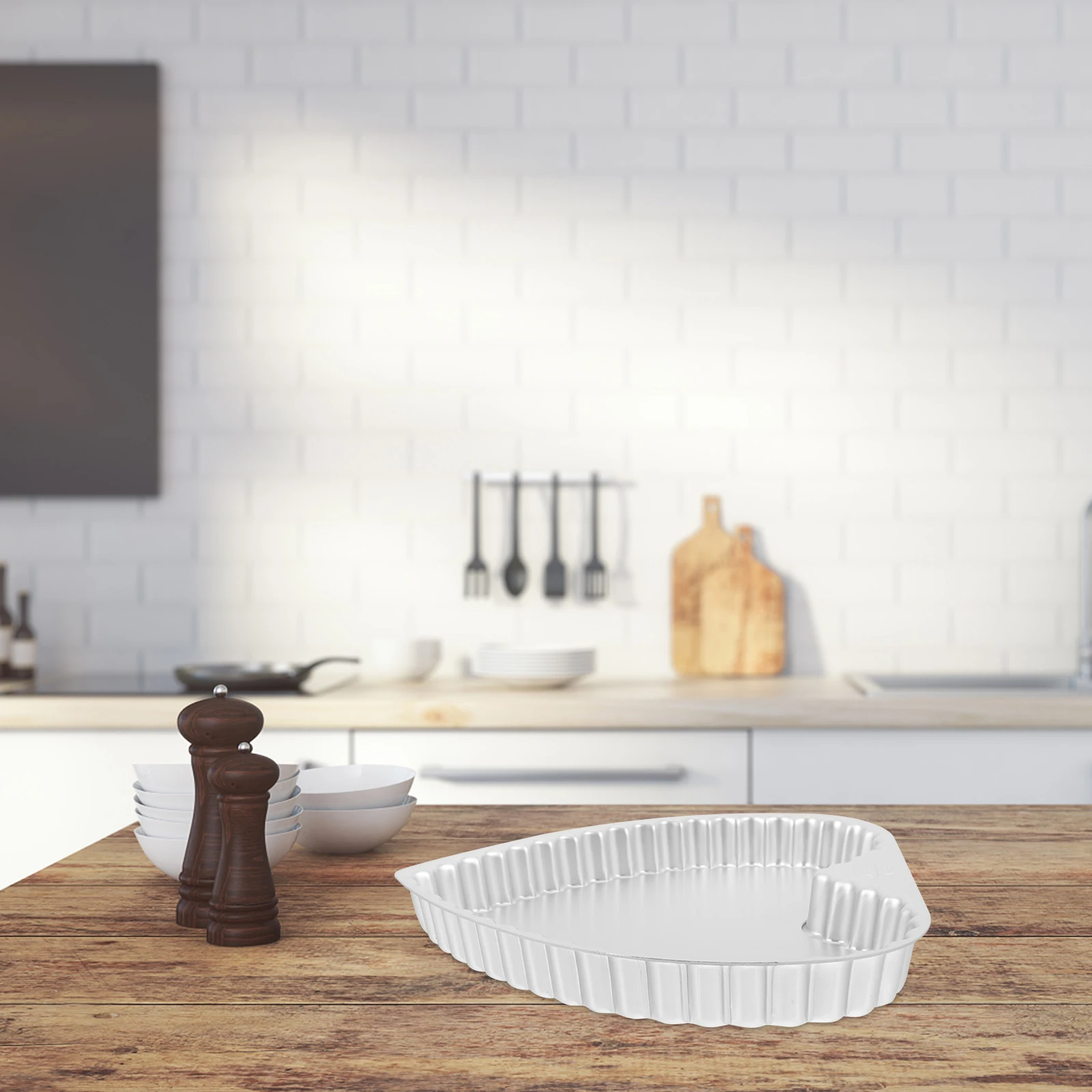 

Heart Shaped Cake Pan Aluminum Alloy Nonstick Baking Mold Removable Bottom for Cheesecake DIY Pizza Oven Dessert