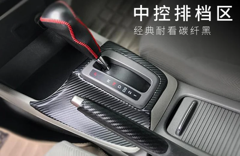 Car Styling Accessories Automobile gear panel decorative stickers For Honda Civic 9th Sedan 2012 2013 2014 2015