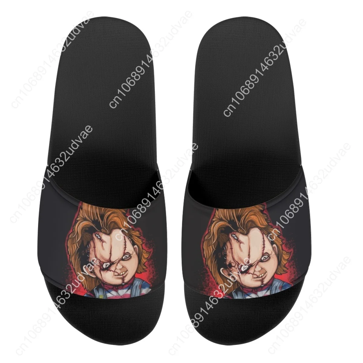 Halloween Gift For Girls Boys Childs Play Chucky Print Home Slippers Summer Women Indoor Bathroom Anti-slip Sandals