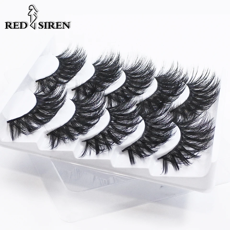 Self Adhesive Eyelashes กาว Reusable 3d Wispy ธรรมชาติหนาแต่งหน้าขนตาปลอม