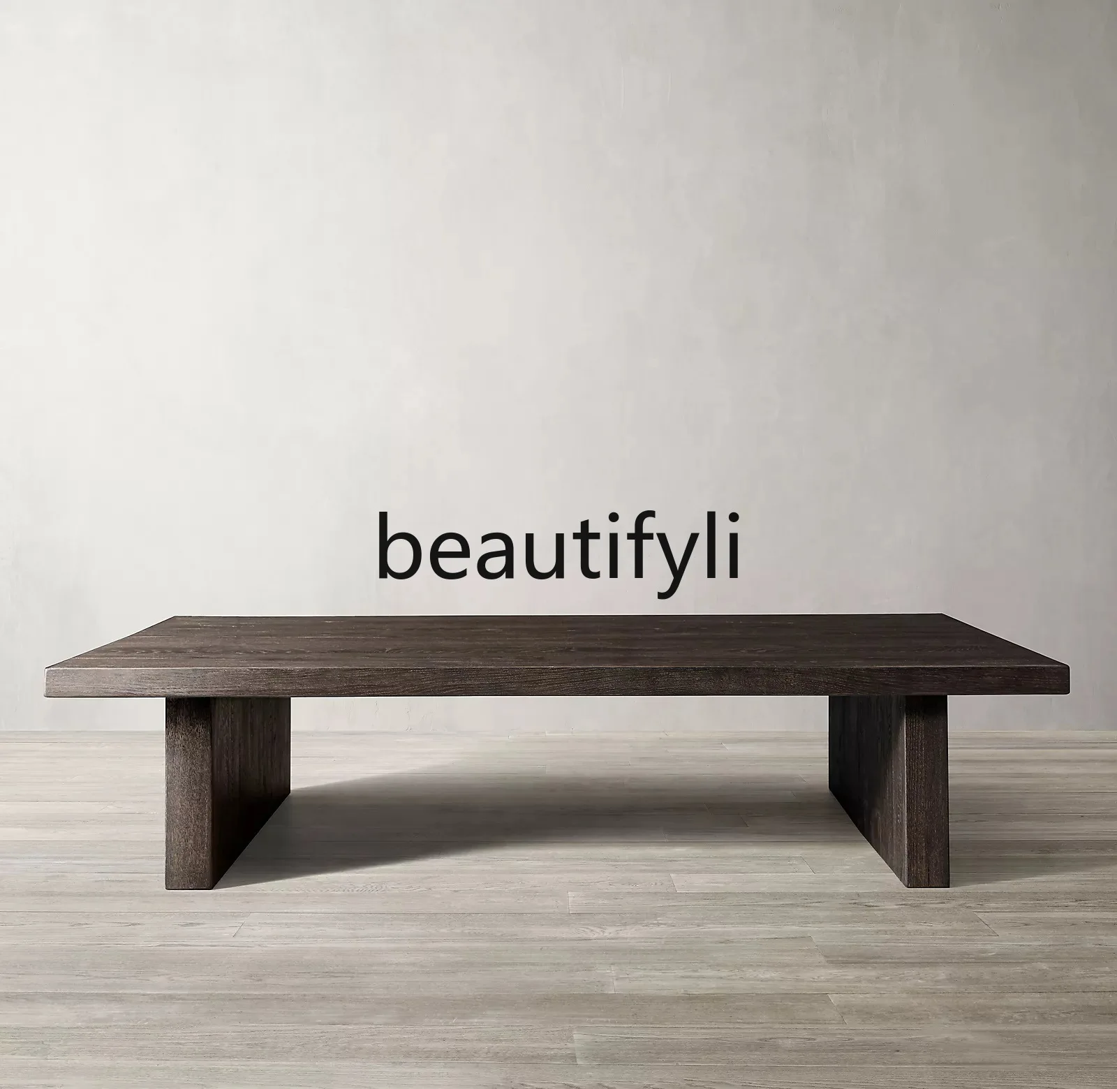 

North American Black Walnut Dining Table Solid Wood Large Board Modern Office Log Workbench Coffee Table