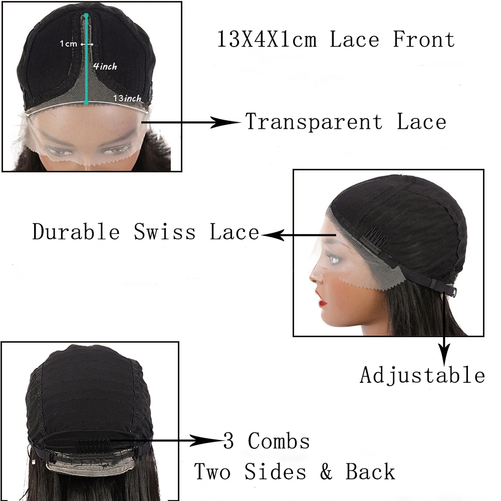 X-TRESS-Peluca de cabello sintético con malla frontal para mujer, cabellera de longitud media con pelo de bebé, onda suelta Natural, marrón oscuro,
