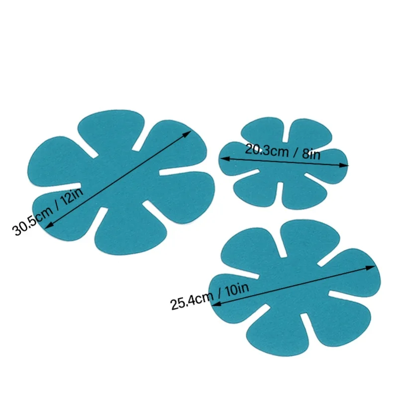 12Pcs Pot Pan Protector Felt Stacking Pads Cookware Dividers Separators Set Kitchen Supplies Lake Blue