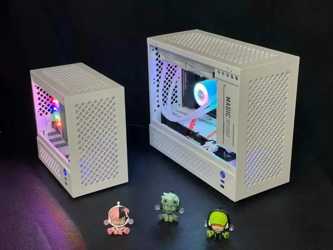 New S30 Compact MATX Motherboard SFX Power Plug In Independent Video Card Desktop Side Transparent Mini Game Small Chassis