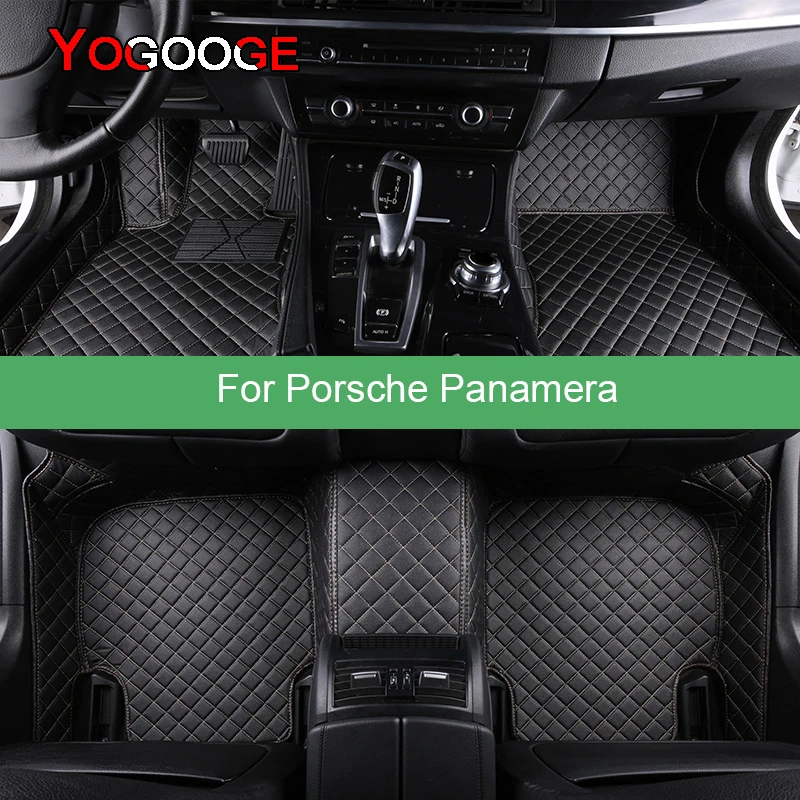 

YOGOOGE Car Floor Mats For Porsche Panamera Auto Foot Coche Accessories Carpets