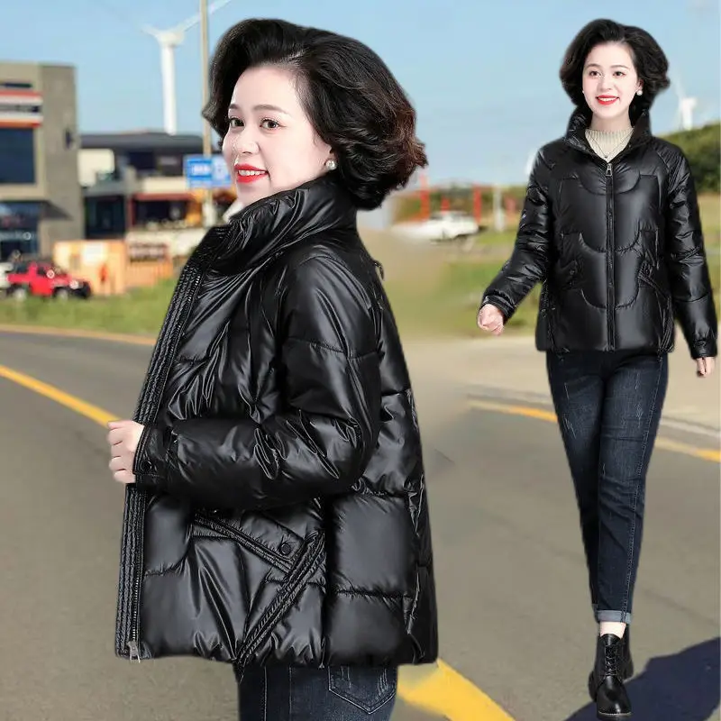 Down Jackets Woman Mid-Length The-Knee Thickening  Outwear Female Casual Loose White Duck   Clothes Coat G900