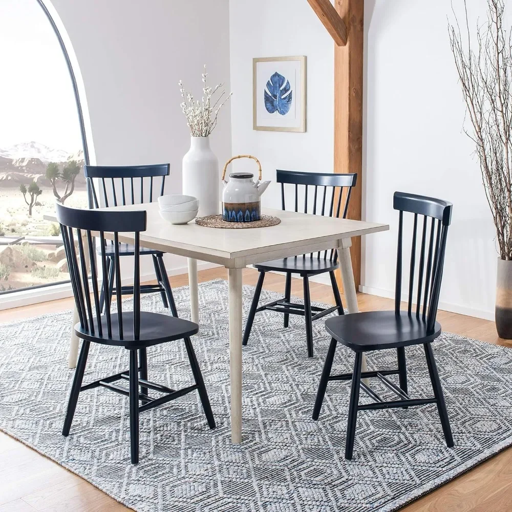 Home Parker Navy Blue Spindle Dining Chair, Set of 2