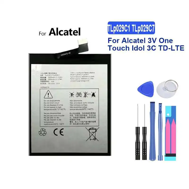 

Battery 2000mAh-3000mAh For Alcatel 3V A5 One Touch Idol X Plus 3 4 5 3C OT 6043D 6040D OT6045 6055K 6085D OT5026D OT6055 6055B