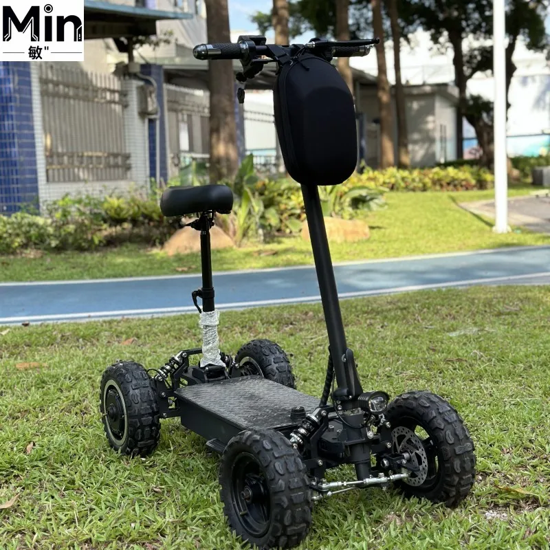 9 11 13inch Foldable Portable Waterproof 4 Wheel Golf Cart with Standing Seat Golf Scooter