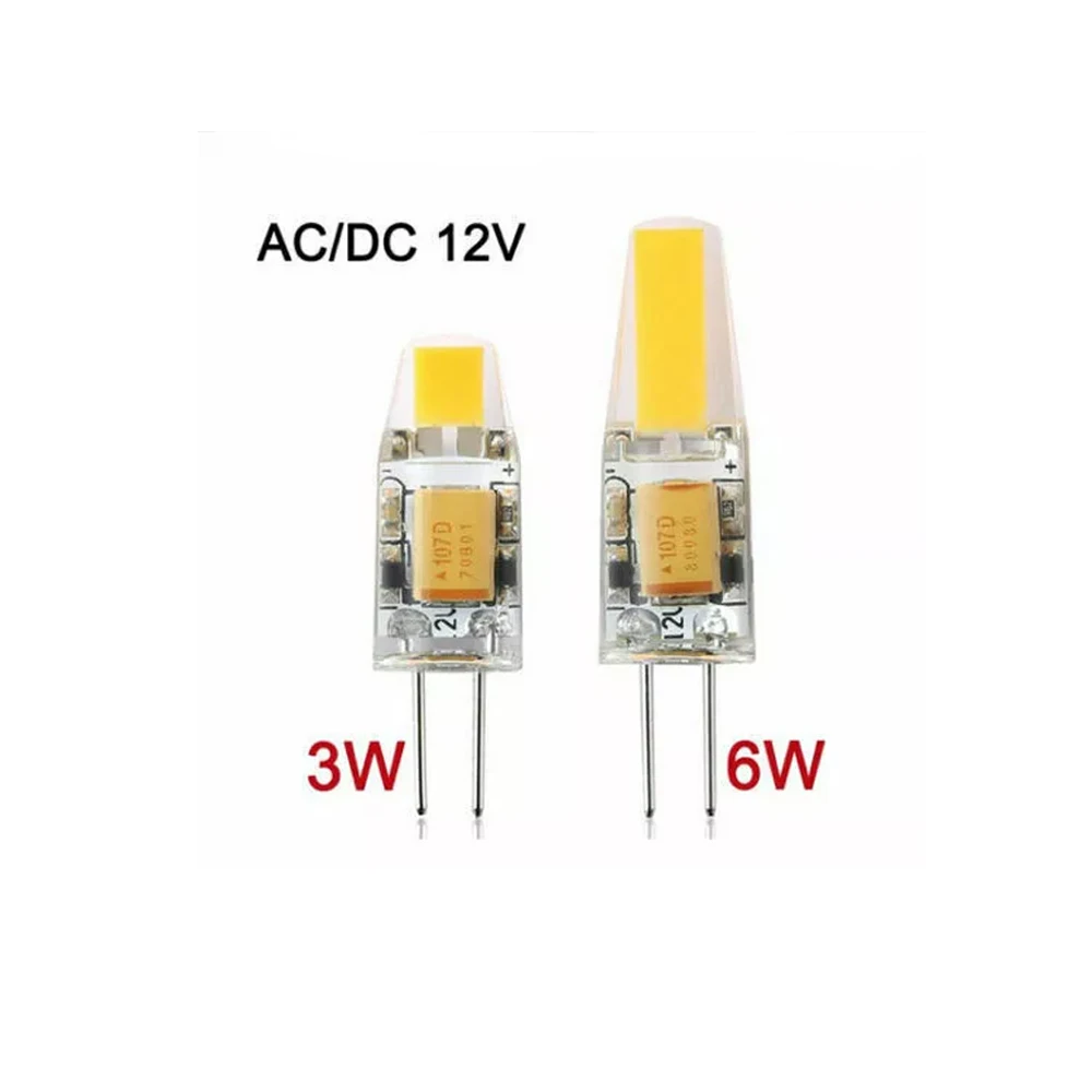 G4 LED مصباح عكس الضوء التيار المتناوب/تيار مستمر 12 فولت 3 واط 6 واط LED Mini G4 COB LED لمبة 360 شعاع زاوية مصابيح الثريا استبدال ضوء الهالوجين