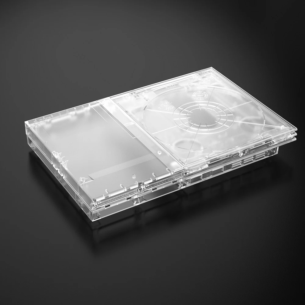 Bitfunx Transparentna obudowa zamienna Pełna obudowa do konsoli PlayStation2 Slim do konsoli do gier PS2 Slim — zdjęcie produktu 4