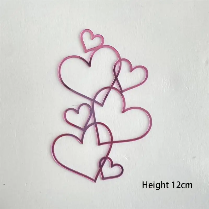 Dessert Card Great For Weddings Beautifully Made Cake Decoration Popular Minimalist Wedding Cake Topper Heart Cake Insert Need