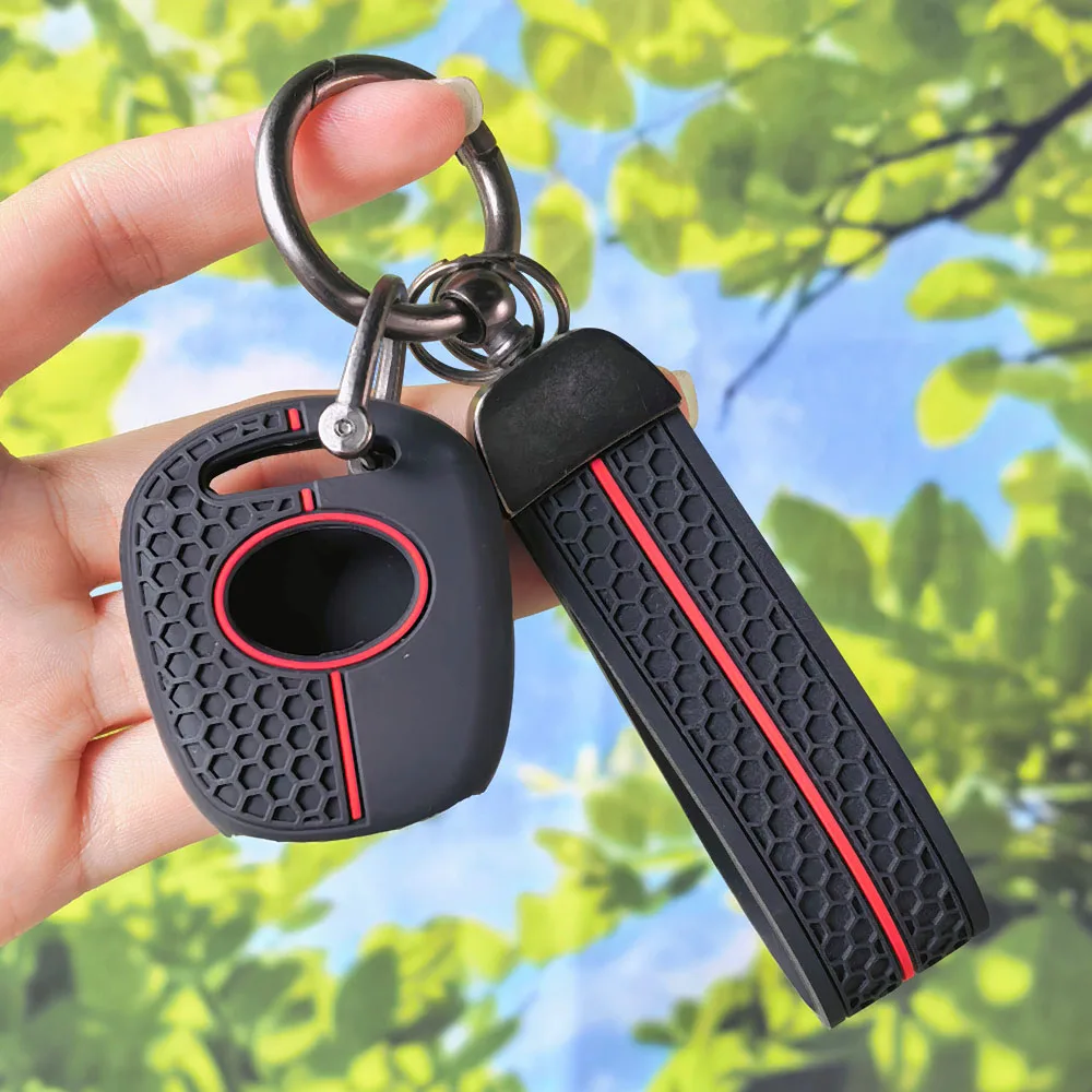 Sport Honeycomb Key Fob Shell With Keychain For Lexus RX330 IS200 Toyota RAV4 Land Cruiser 120 Prado Corolla Avensis Yaris Camry