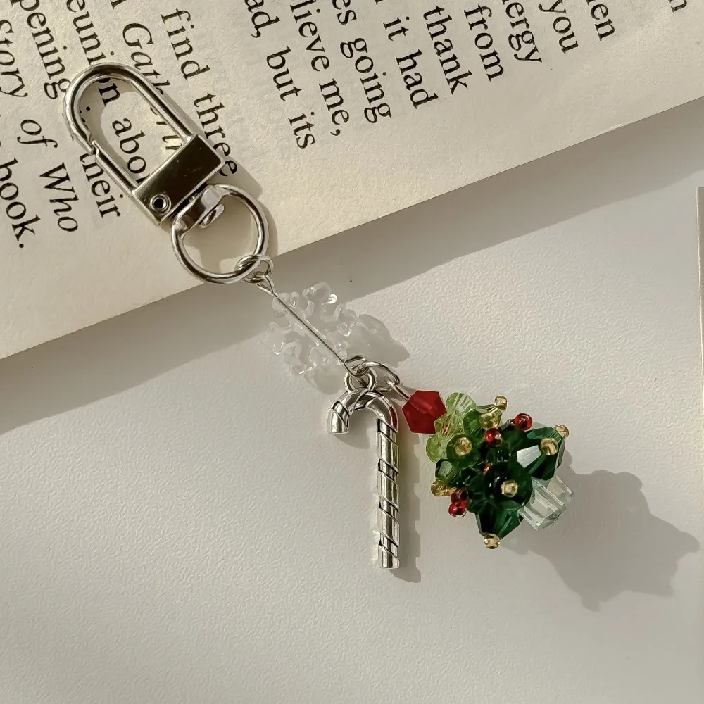 Christmas Phone Strap Red Apple Keychain Cute Gift for Women Girls Phone Accessories Bag Charm