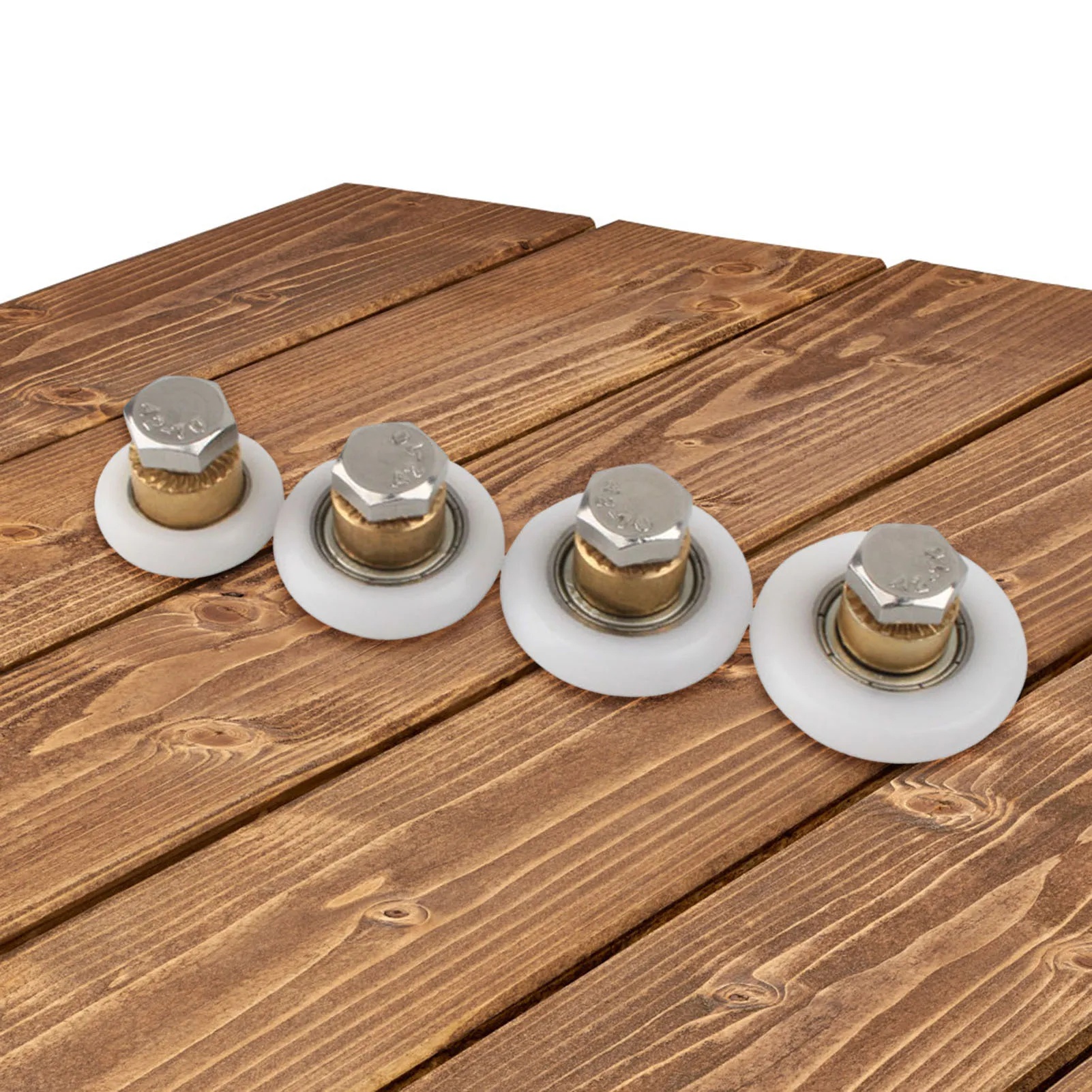 Shower Door Rollers Runners Wheels Replacement Part Plastic Wheel Steel Ball Bearing for Translating Glass Door In Bathroom