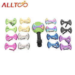 4PCS Ultralight Titanium Bike Pedal Plate Cleats for SpeedPlay Zero &Light Action Bicycle Replace Parts Accessories Tiremet