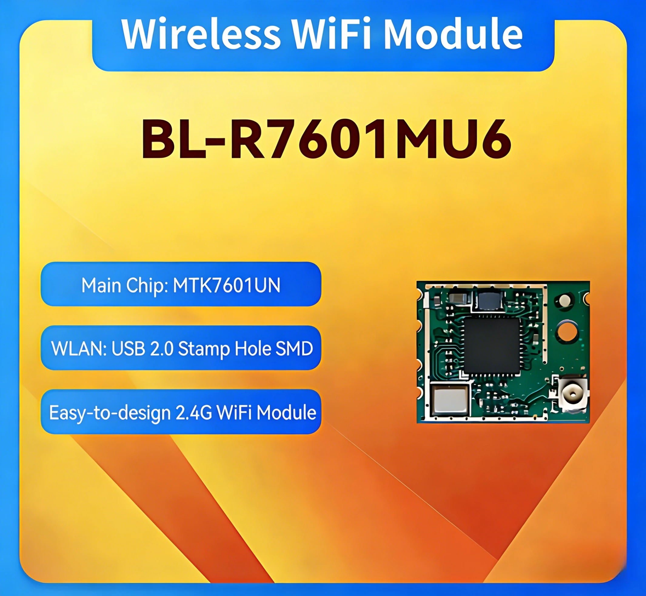 

R7601MU6 Wireless WiFi Module with MT7601U Chip IPEX Connector for Aerial Photography Video Transmission
