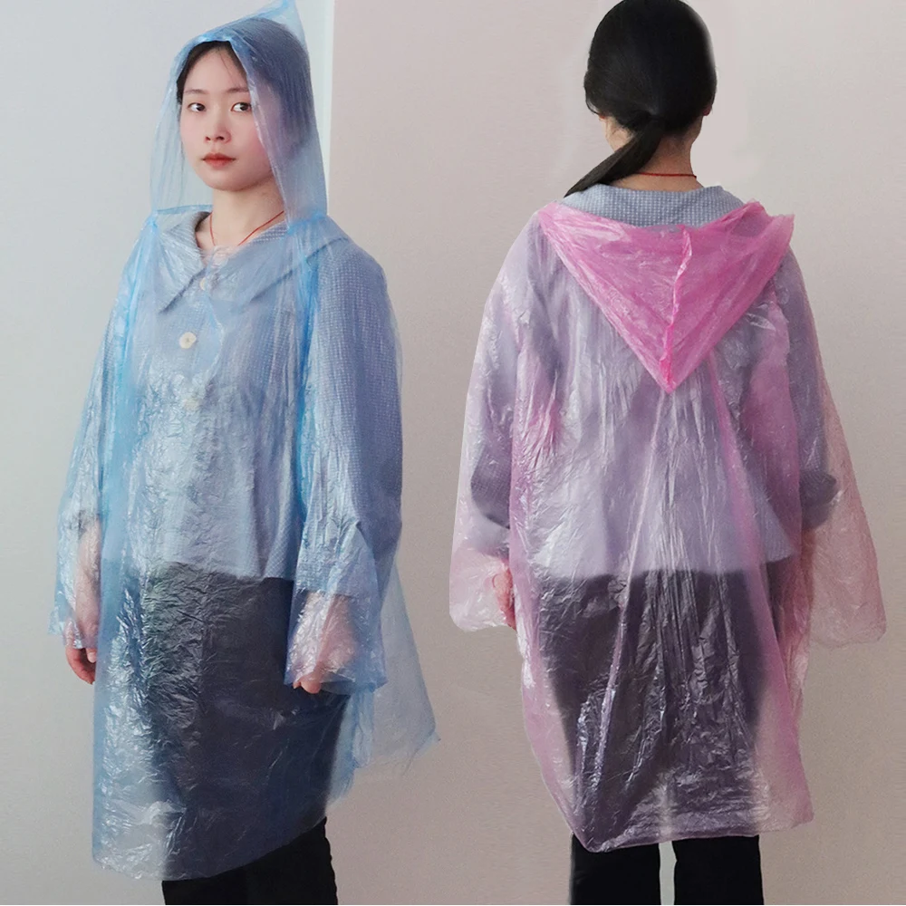 1/5PCS Card Raincoat Disposable Compression Rainstorm-proof Poncho Portable Outdoor Children Adult Rain Gear Home Accessories