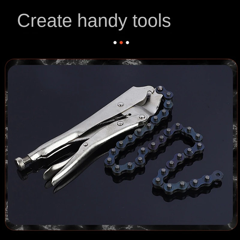 Promotion! Chain Pliers, Extended Multifunctional Industrial Grade 10-Inch Universal Chain Type Pipe Clamp Wrench