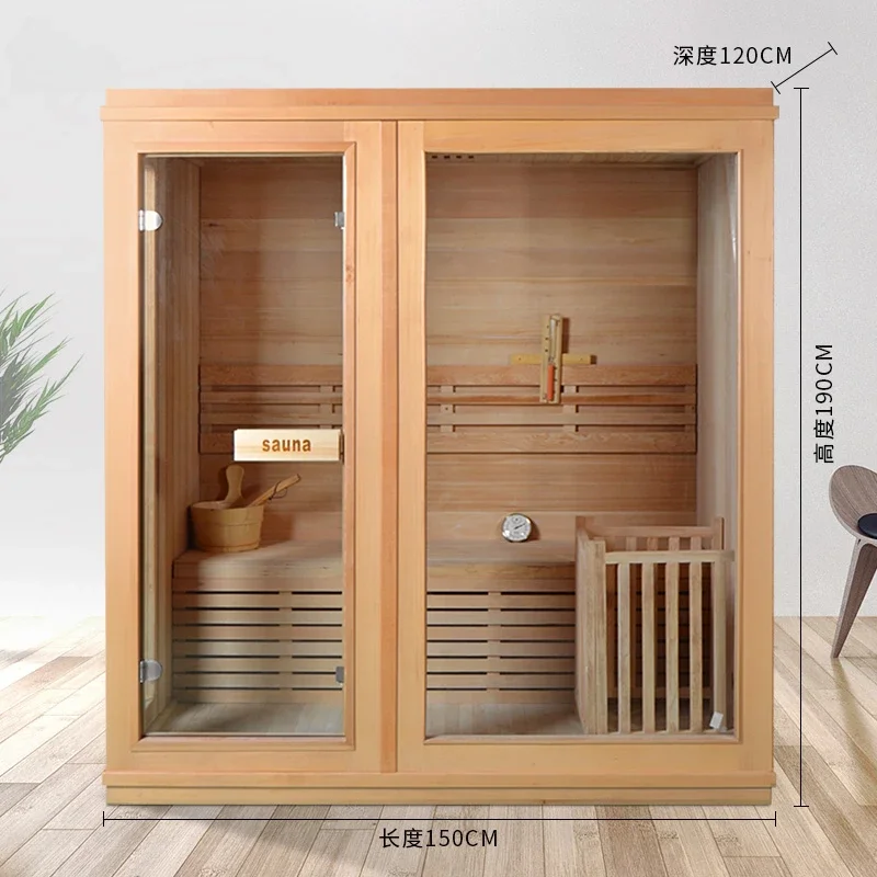 Sauna, household sweating, steam salon, beauty salon, commercial volcanic stone sauna, wet steam bath box customized