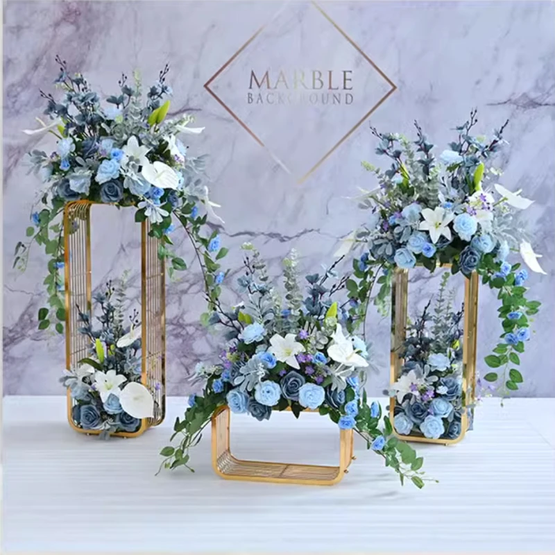 

3-6PCS Fashion Wedding Table Centerpieces Floral Display Stand Backdrops Photo Props Floor Vase Ornaments, Flower Arrangements