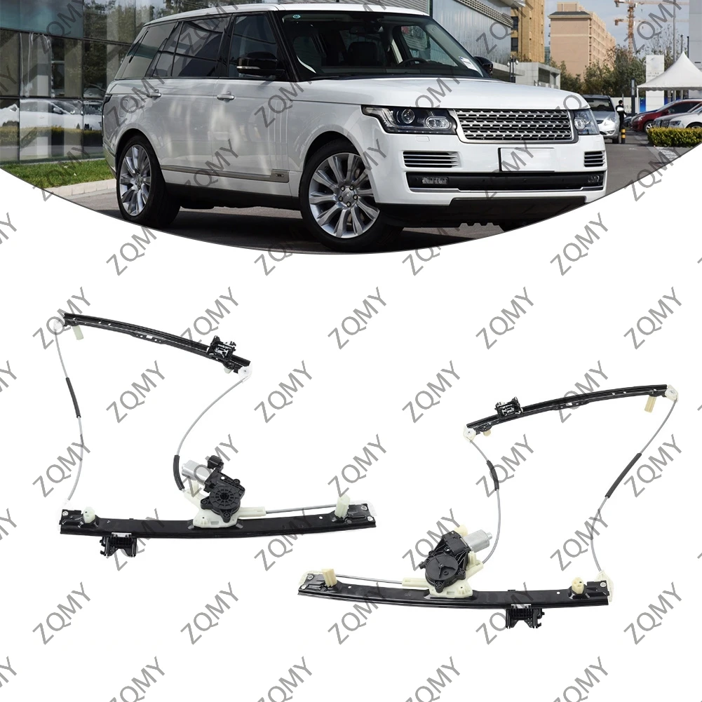 2PCS Car Rear Power Window Regulator Assembly For Land Rover Range Rover/Vogue 2012 2013 2014 2015 2016 2017 2018-2020 21 2022