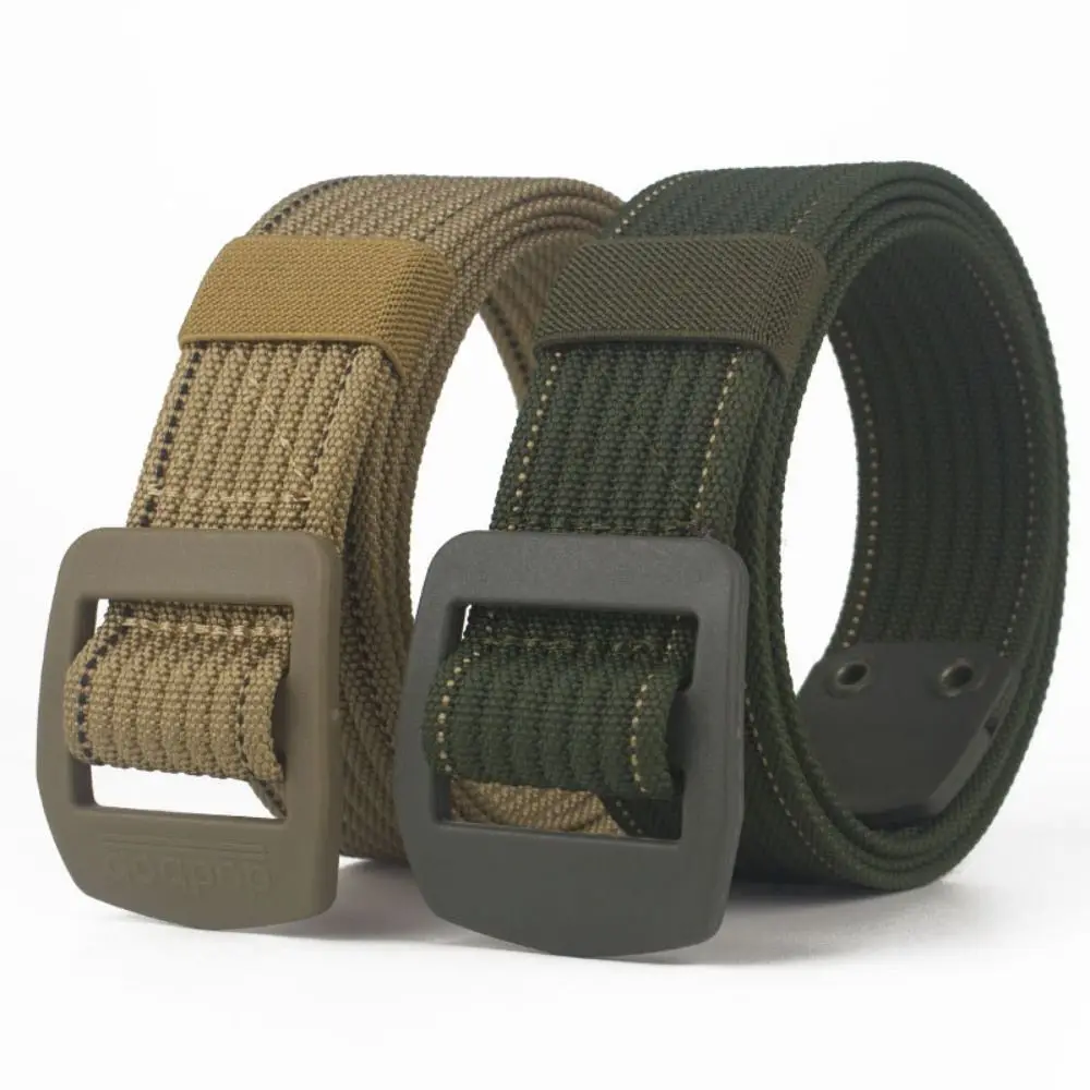 1PC Fashion Man Belt Outdoor  Nylon Buckle Canvas Braided Belt Business Casual Quick Dry Belts