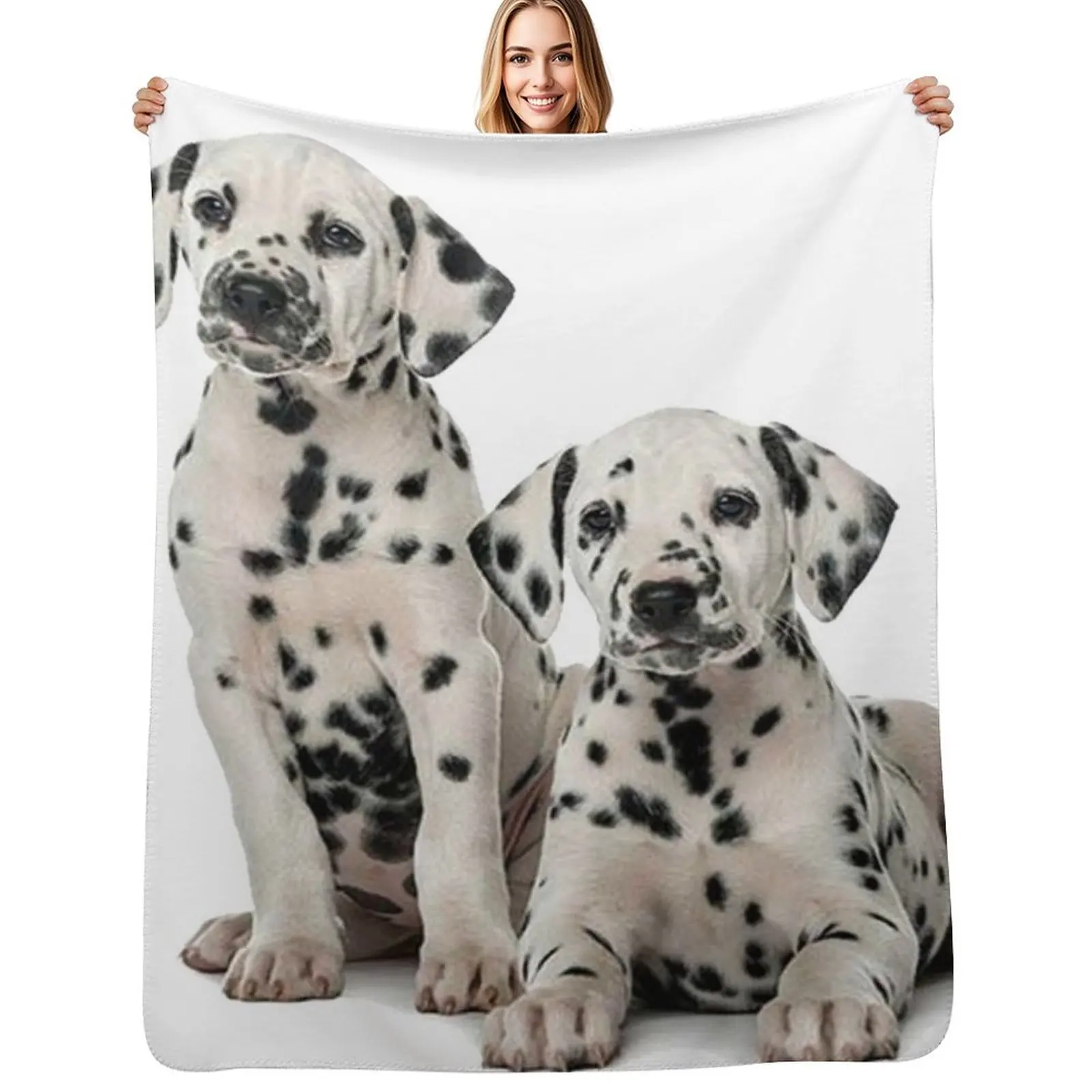 Dalmatian Puppies - 101 Dogs Throw Blanket Warm Accent Blanket for Living Room Decoration
