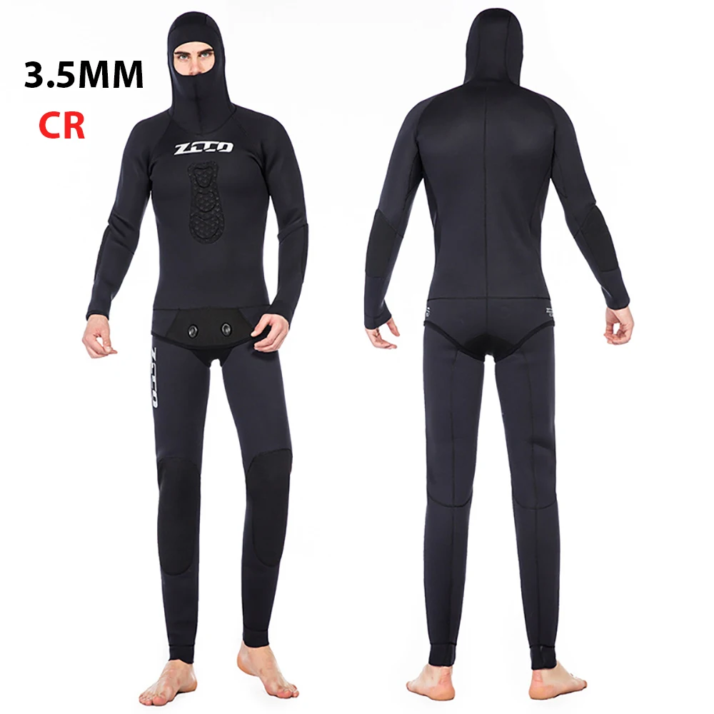 

3.5MM CR Camouflage Wetsuit Men Long Sleeve Neoprene Submersible Men Keep Warm Scuba Diving Suit Water Protection