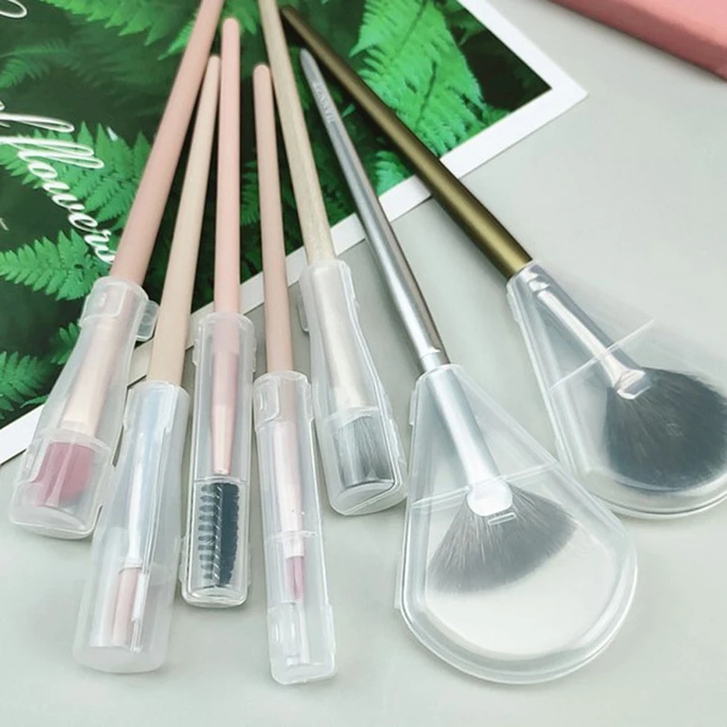 1pcs Brush Dust Protection Cover Guards Protectors Cover Make Up Tool Accessories Makeup Brushes Set Beauty Plastic Tools