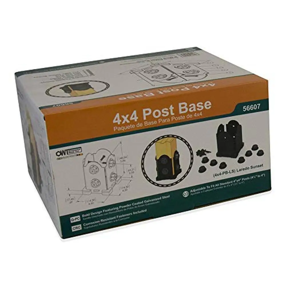 

Post Base Kit with Rafter Clips 4x4 Posts Decorative Plate Set Pergolas & Arbors Easy Installation Pressure Treated Approved
