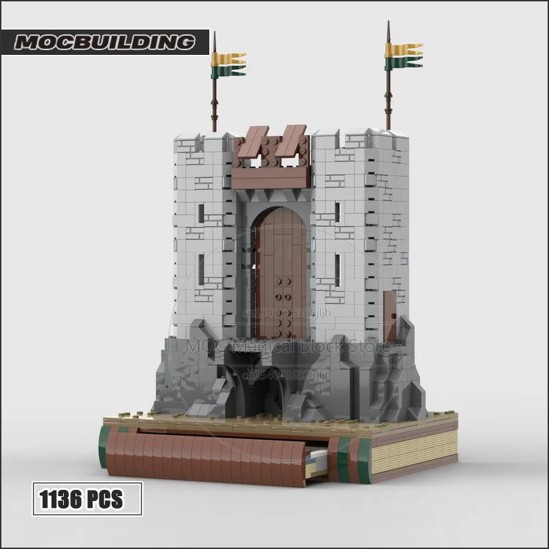 Gate of Helms Deep MOC Building Blocks Ring Movie Collection Technology Bricks Creative Display Model Toys Xmas Gifts