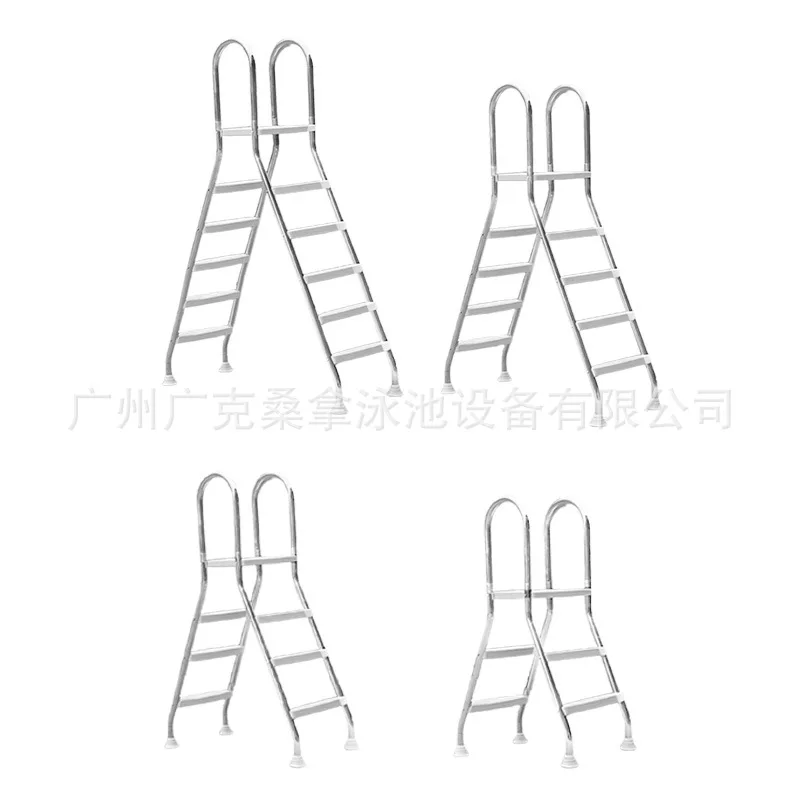Double Sided Pool Ladder 304 Stainless Steel ABS Steps For Above Ground Swimming Pool