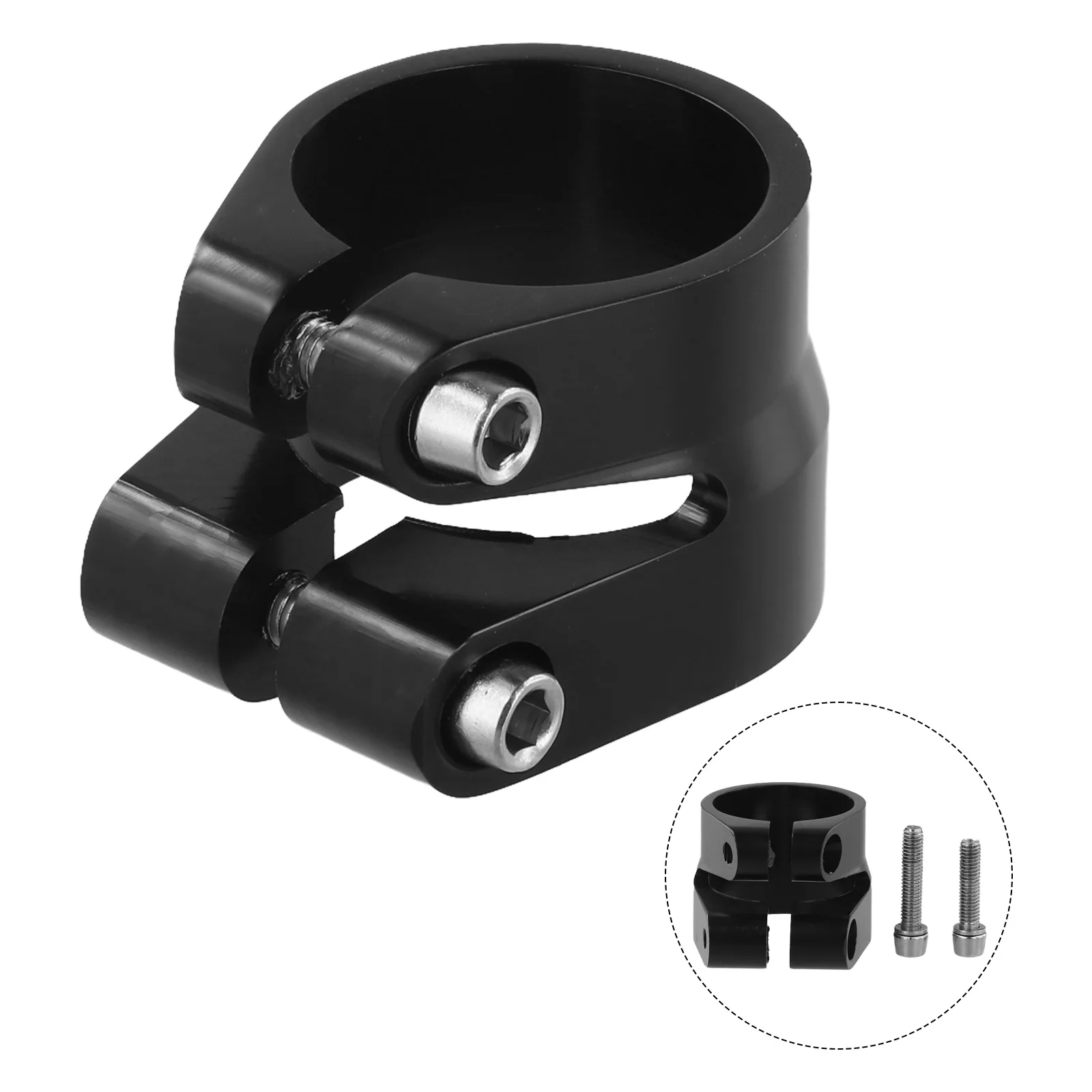 1Pcs Bike Bicycle Seatpost Clamps 28.6mm/31.8mm Double Bolt Design For Carbon Fiber Frame And Seat Post Bicycle Accessories