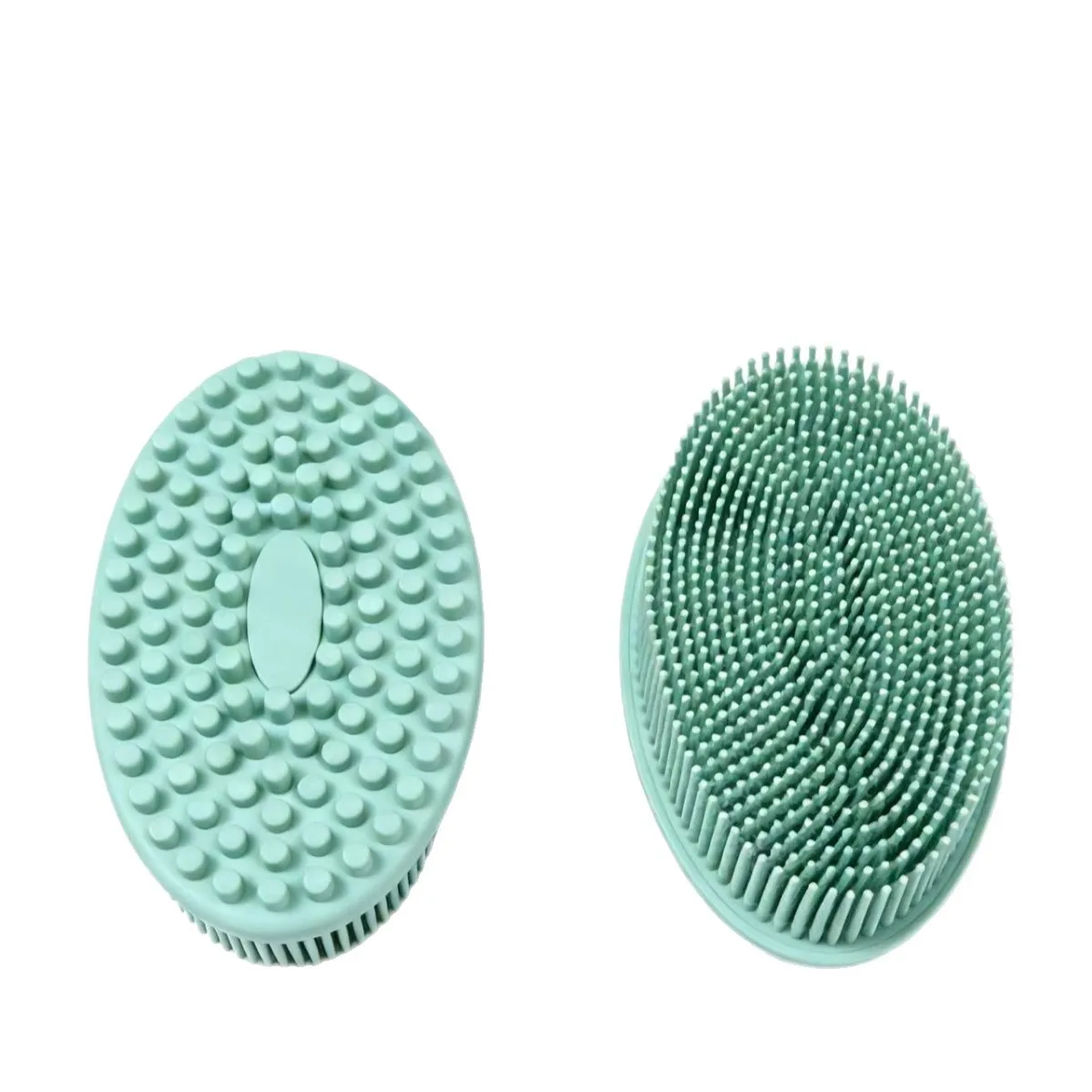 Baby Silicone Shampoo Brush for Removing Scalp Dirt, Newborn Bath Scrub, Children's Bath Cotton Scrub Brush