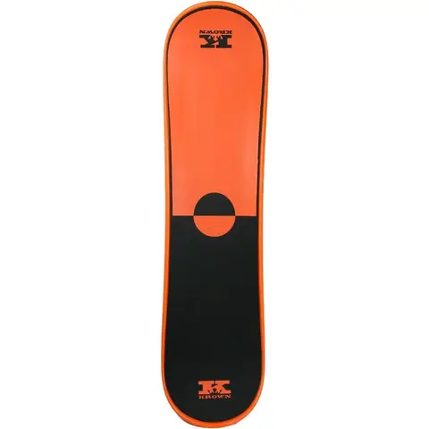 Snowskate Plastic Polymer Skateboard Style Dual Kick Snowboard with Foam Grip Many Graphics  9" x 35"