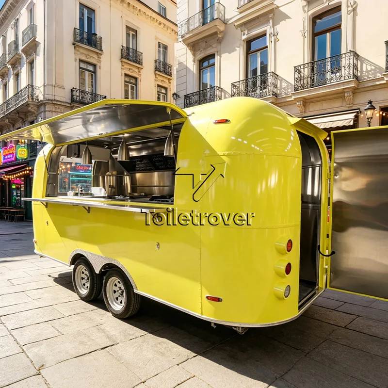 

Mobile Pizza Cake Hamburger Hot Dog Cart Food Truck Fully Equipped Concession Bakery BBQ Food Trailer With Full Kitchen