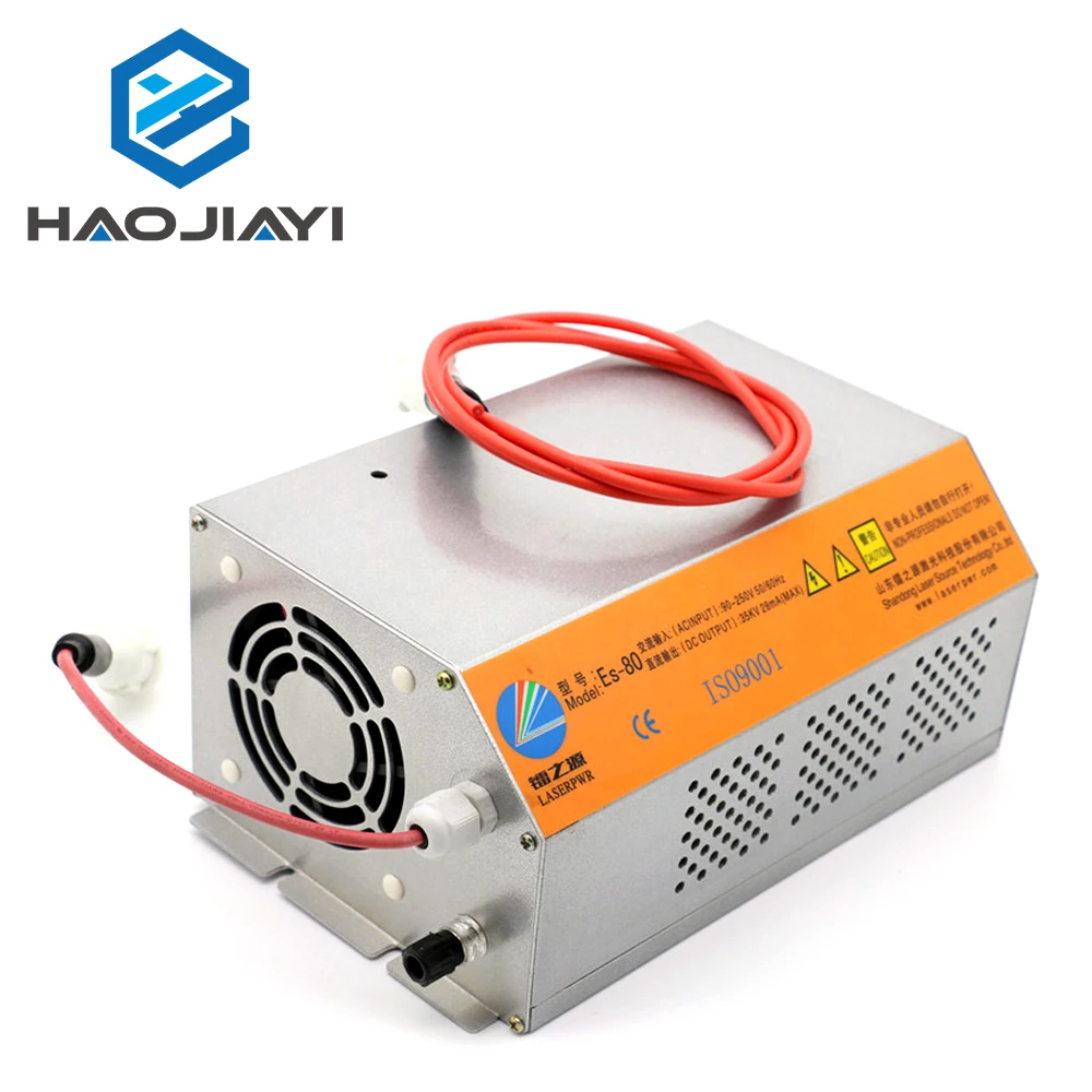 

80-100W 80W HY-Es80 CO2 Laser Power Supply for CO2 Laser Engraving Cutting Machine Es Series