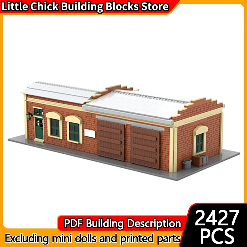 City Street View Model MOC Building Bricks Old Warehouse Modular Technology Gifts Holiday Assemble Children Toys Suit